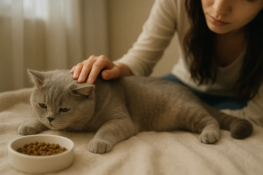 Mèo Bị Nôn Bỏ Ăn Phải Làm Sao
