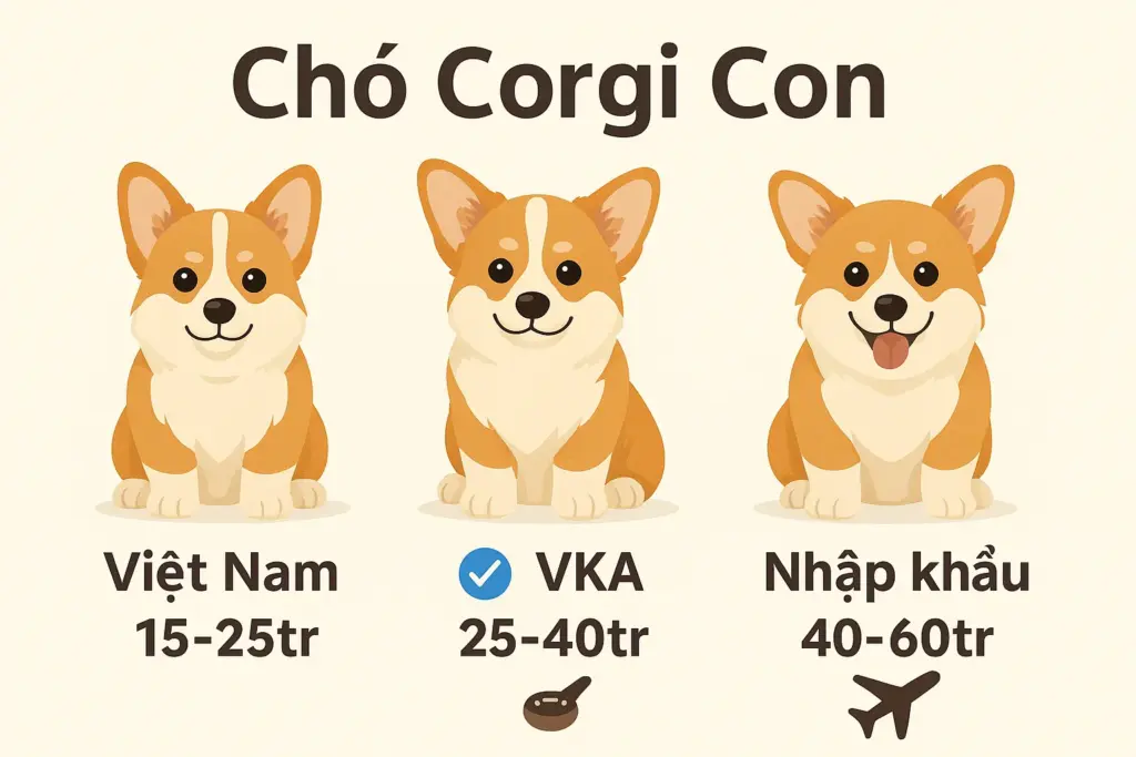 Bảng giá chó corgi con
