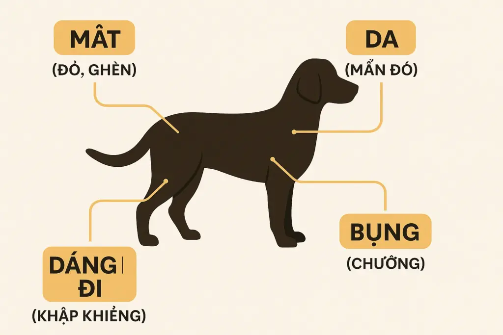 dấu hiệu chó bị bệnh