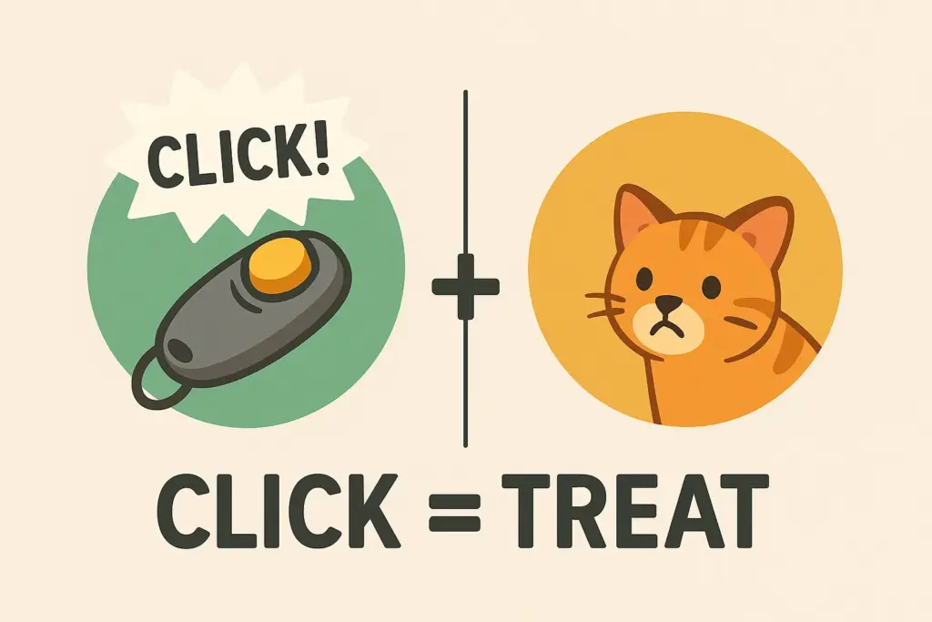 Dạy mèo lệnh cơ bản bằng clicker