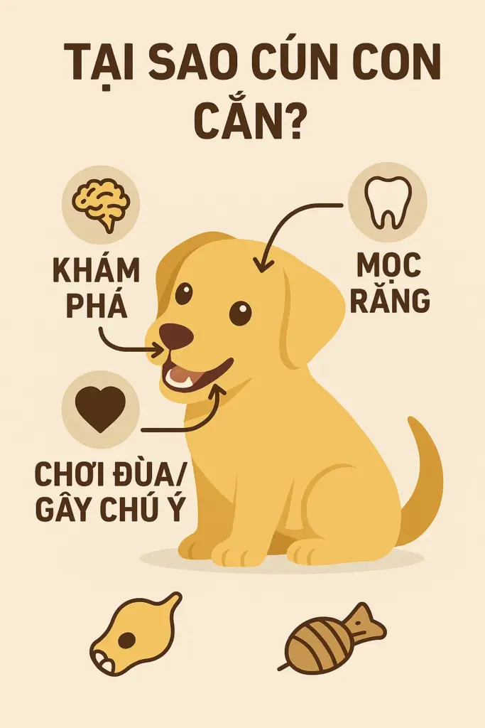giải mã tại sao chó thích cắn tay