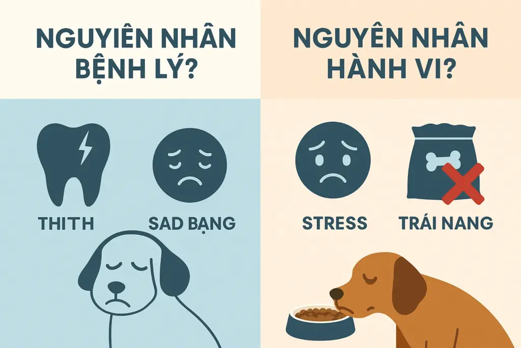 nguyên nhân chó biếng ăn