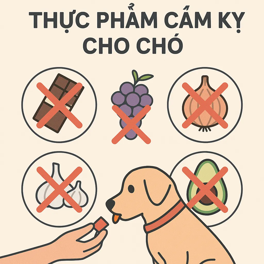 Top 10 thực phẩm cấm kỵ cho chó