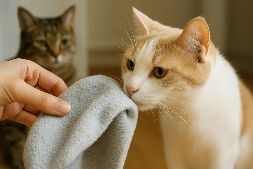 Mèo trao đổi mùi hương